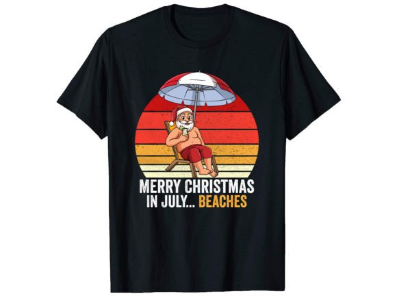 Merry Christmas in July Beaches T-Shirt