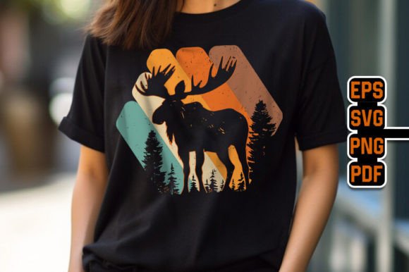 Moose Retro Sunset Vintage T-Shirt: A Designer's Review