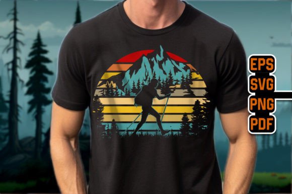 Retro Vintage Mountain Hiking Design Review