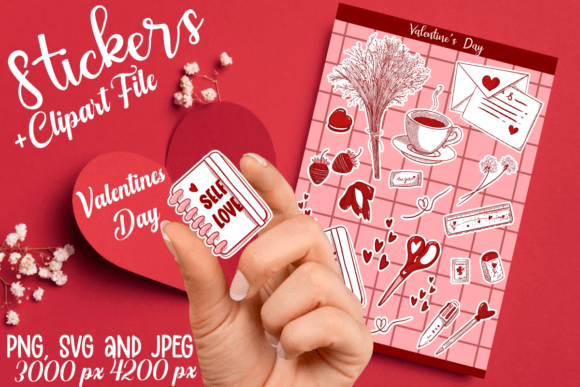 Valentine s Day Self Love Stickers