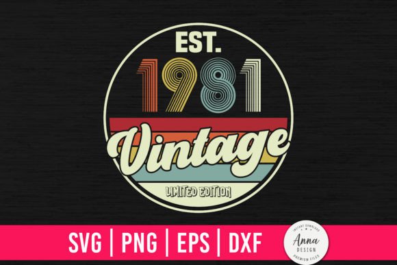 Vintage 1981 43th Birthday Gifts Embroidery Review